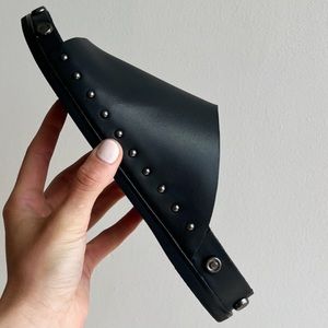 Kelsi Dagger Squish Black Stud Slide Sandal